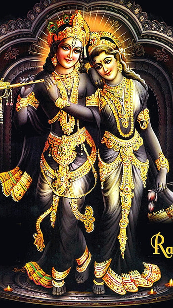 Sami , Lord Krishna, Goddess Radha HD phone wallpaper