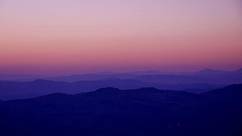 Nature, Sunset, Twilight, Dusk, Hills, Dahl, Distance HD wallpaper