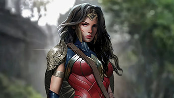 Jaimie Alexander Concept Art As Wonder Woman, wonder-woman, superheroes, artist, artwork, digital-art HD wallpaper