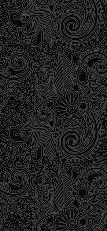 Design flower line dark pattern X, Black Pattern HD phone wallpaper