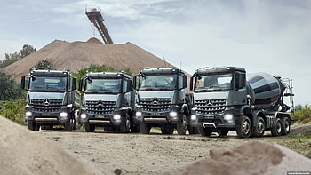 Mercedes Trucks, Truck, Mercedes, Construction, Transport HD wallpaper