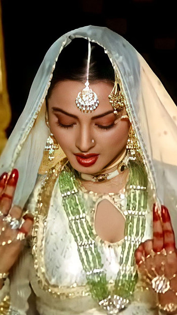 Rekha, bollywood actress, vintage HD phone wallpaper