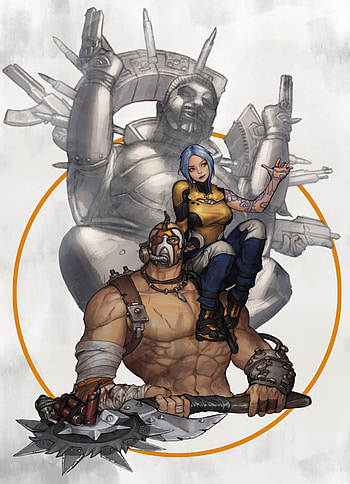 Krieg Borderlands, Artistic interpretations, Remarkable character design HD phone wallpaper