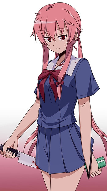 Yuno Gasai, Anime, Mirai Nikki HD phone wallpaper