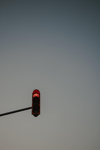 Sky, Minimalism, Sign, Traffic Light HD phone wallpaper