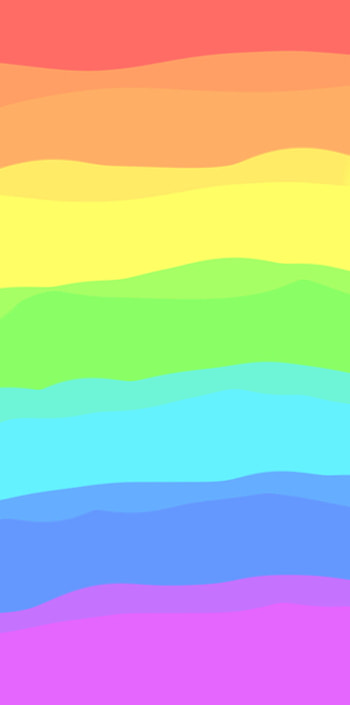 Rainbow waves, pride, colorful HD phone wallpaper