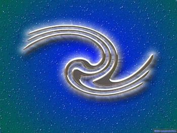 Silver Shapes, blue, shapes, green, silver curved HD wallpaper