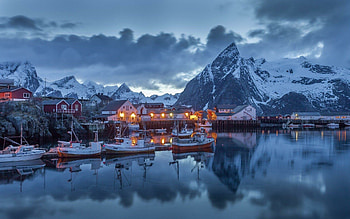 Norway winter , Captivating , Stunning backgrounds, Snowy landscapes HD wallpaper