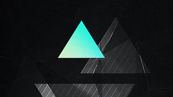 Triangles World , triangle, abstract, dark, black HD wallpaper