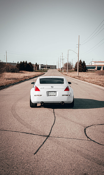 Sports, Nissan, Cars, Nissan 350Z, Sports Car, Back View, Rear View HD phone wallpaper