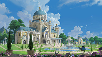 Fantasy Palace: A Stunning Architectural Wonder, fantasy, building HD wallpaper