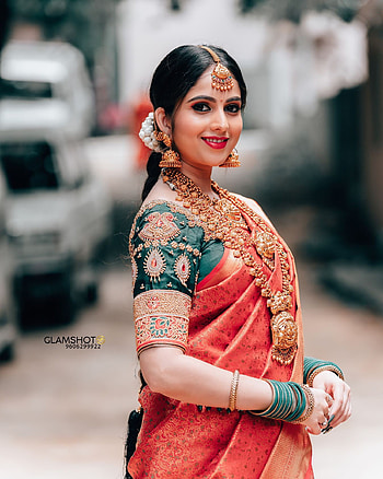 Nivedita Gowda, sari, bigboss, makeover HD phone wallpaper