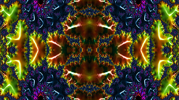 Trippy Psychedelic Fractal, trippy, psychedelic, aesthetic, pattern, Abstract, fractal HD wallpaper