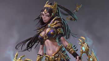 Fantasy Warrior, women, Warrior, CG, Fantasy HD wallpaper