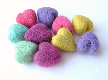 Holidays, Hearts, Multicolored, Wool, Attributes HD wallpaper