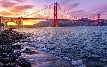 Golden Gate Bridge, US HD wallpaper