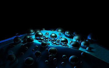 Abstract, Background, Drops, Dark, Surface HD wallpaper