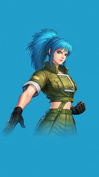 Leona Heidern, King of Fighters, Sony Xperia X HD phone wallpaper
