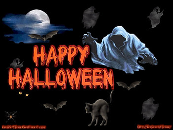 happy halloween , halloween, happy, ghost, creepy HD wallpaper