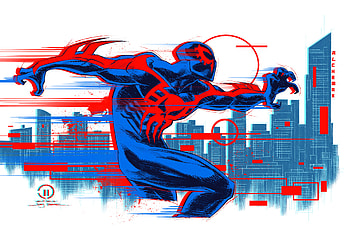 Spider-Man 2099 Comic : Futuristic Web-Slinger in Action, spider man, Comic, Spider-Man 2099 HD wallpaper