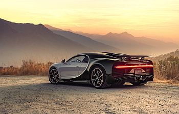 Bugatti Chiron Rear , bugatti-chiron, bugatti, 2018-cars, artist, behance HD wallpaper