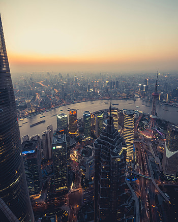 City, Cities, Rivers, Building, Megapolis, Megalopolis, Panorama, Smog HD phone wallpaper
