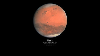 Minimalist Mars, Cosmic allure, Planetary minimalism, Celestial beauty HD wallpaper