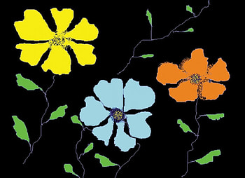 Whimsical Flowers, vines, flowers, abstract HD wallpaper