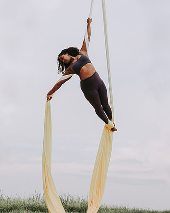 Acrobatic dance, Aerial Silks HD phone wallpaper
