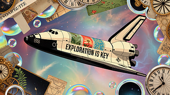 Exploration Is Key - Space Shuttle, space shuttle HD wallpaper