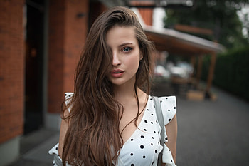 Hair In Face Beautiful Blonde Girl, girls, model, beautiful, blonde HD wallpaper