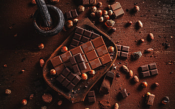 chocolate, hazelnuts, sweets, chocolate with nuts, chocolate concepts, milk chocolate, dark chocolate HD wallpaper