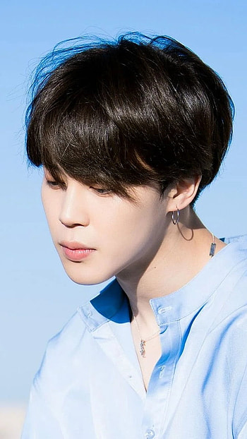 Bts Jimin, Jimin, Blue Shirt, handsome, singer HD phone wallpaper
