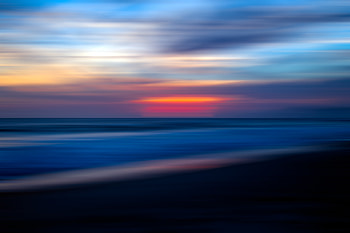 Sea Ocean Water Sunset Blur , sea, ocean, water, sunset, blur, nature HD wallpaper