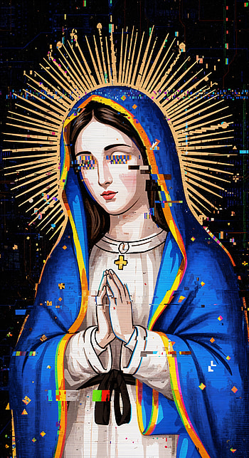 Our Lady of Pixels — HD phone wallpaper