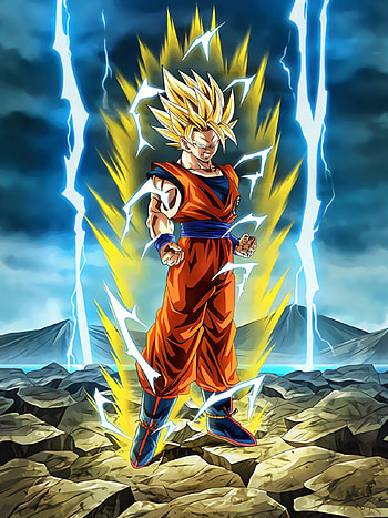 Super Saiyan Goku, Classic form, Dynamic , Anime fan-favorites HD phone wallpaper