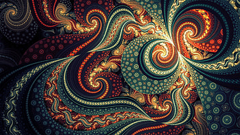Fractal, spiral, abstract HD wallpaper