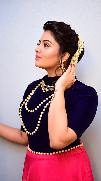 Sreemukhi, telugu actress, model HD phone wallpaper