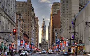 Philly cityscape, Urban landscapes, Vibrant skyline, Philadelphia Pennsylvania HD wallpaper
