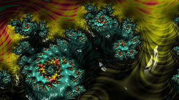 Trippy Psychedelic Fractal, trippy, psychedelic, trance, dark, blue, Abstract, fractal, abstract blue HD wallpaper