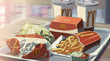 Minimalistic McDonald's , High definition visuals HD wallpaper