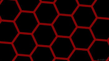 beehive honeycomb black red hexagon dark red HD wallpaper