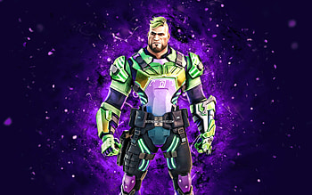 Ultra Charge Gunnar, , violet neon lights, Fortnite Battle Royale, Fortnite characters, Ultra Charge Gunnar Skin, Fortnite, Ultra Charge Gunnar Fortnite HD wallpaper