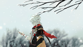 Kaedehara Kazuha | Genshin Impact Winter Elegance, Kaedehara Kazuha (Genshin Impact), video game, Genshin Impact HD wallpaper