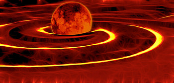 Bright Planet, Galaxies, Space, Universe, Planets HD wallpaper