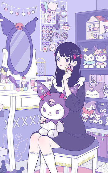 Kuromi Vibes: Cute Onegai My Melody Anime , Kuromi (Onegai My Melody), Anime, Onegai My Melody HD phone wallpaper