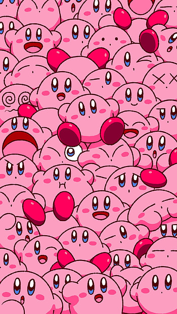 kirby (kirby) drawn, Purple Kirby HD phone wallpaper