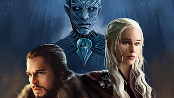 Game Of Thrones Fanart , game-of-thrones-season-8, game-of-thrones, tv-shows, digital-art, artist, artwork, night-king, jon-snow, daenerys-targaryen HD wallpaper