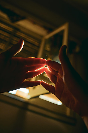 Dark, Miscellanea, Miscellaneous, Beams, Rays, Hands, Fingers HD phone wallpaper