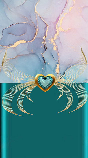 Heart, Turquoise HD phone wallpaper